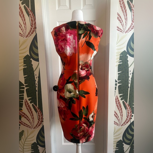 Calvin Klein Vibrant Floral Midi Dress - Picture 2 of 6